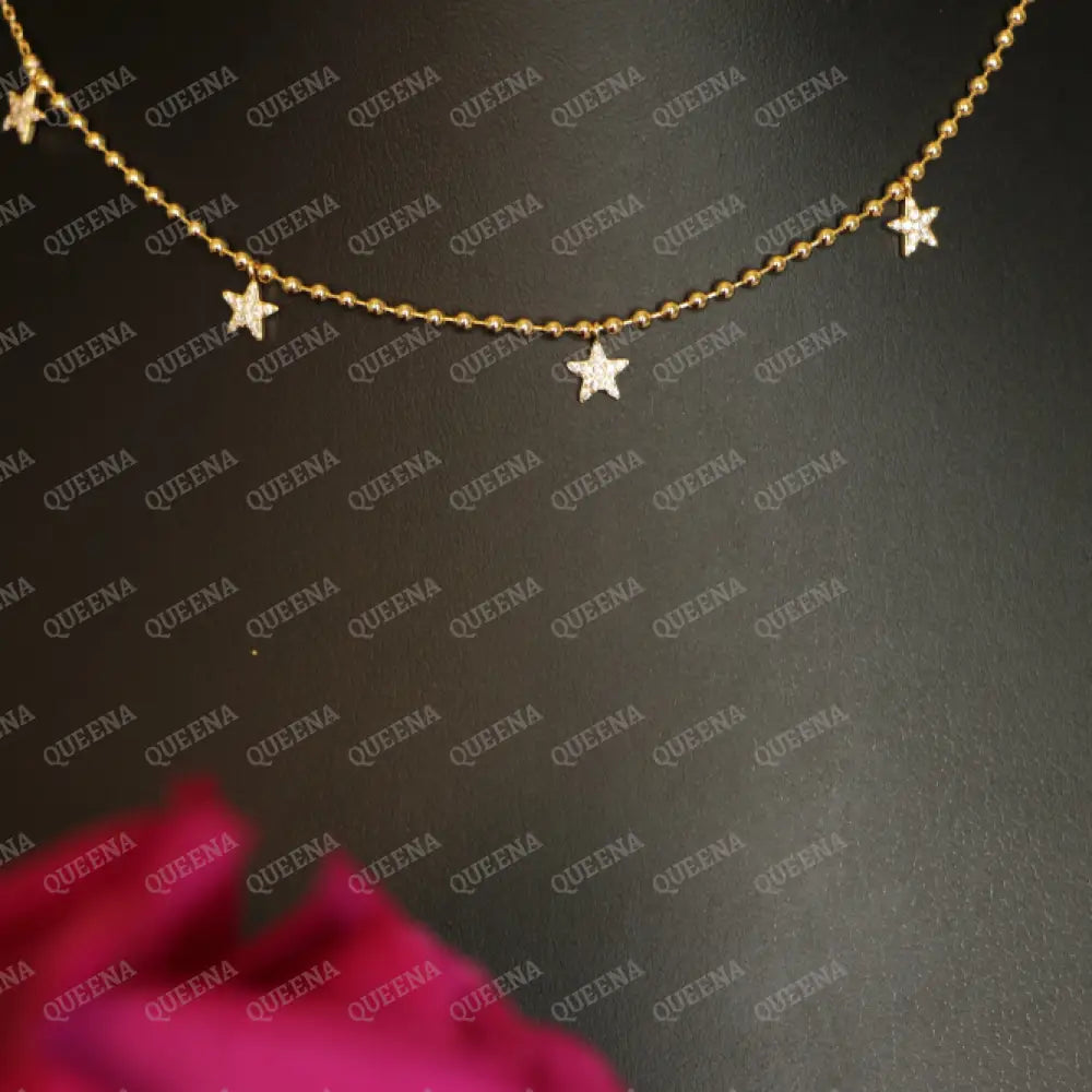 Shiny Little Stars Choker Necklace Necklaces
