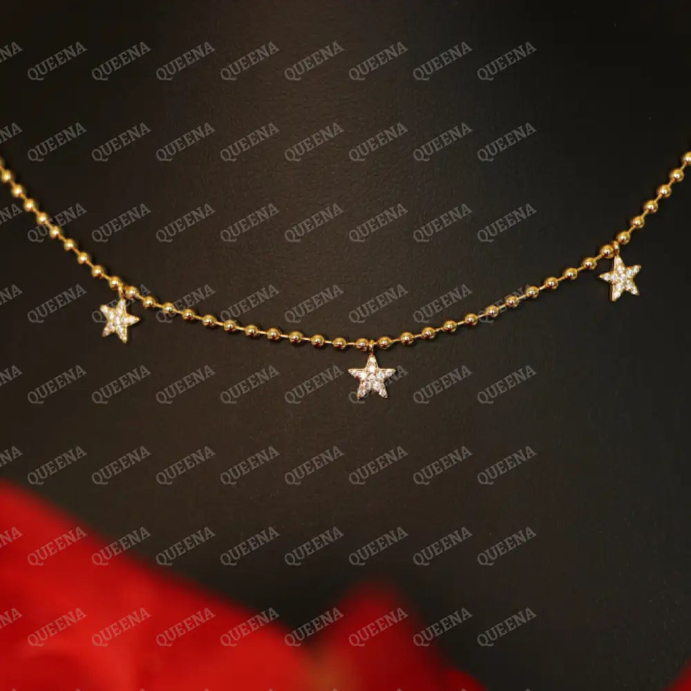 Shiny Little Stars Choker Necklace Necklaces