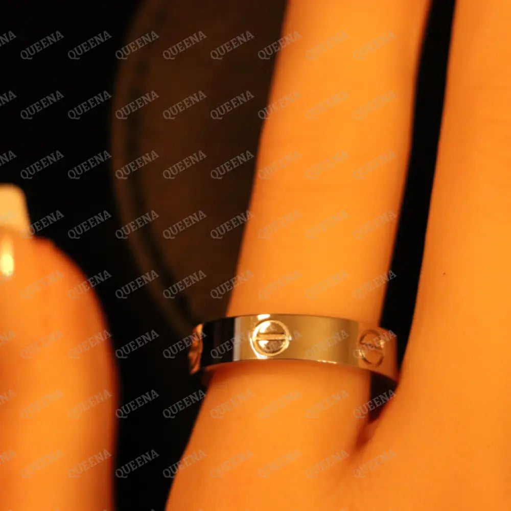 Silver Plain LOVE Ring Rings