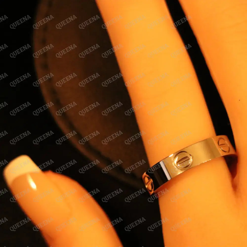 Silver Plain LOVE Ring Rings