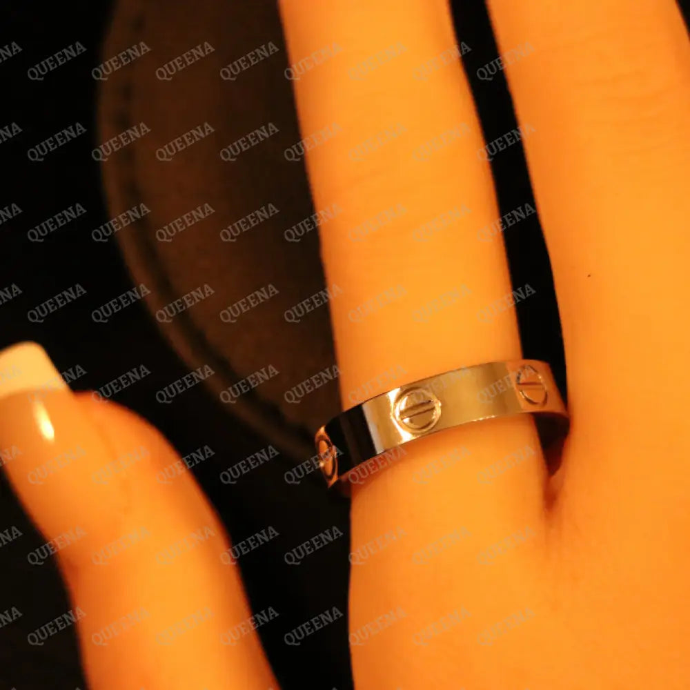 Silver Plain LOVE Ring Rings