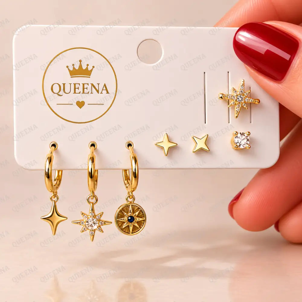 Sky Stars Earrings Set - Earrings