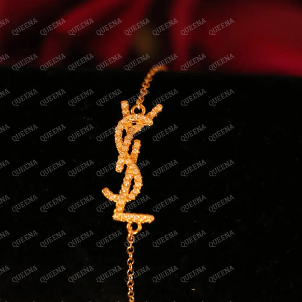 Sparkle YSL Bracelet Studded with Zircon Bracelet