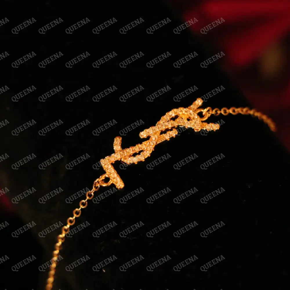 Sparkle YSL Bracelet Studded with Zircon Bracelet