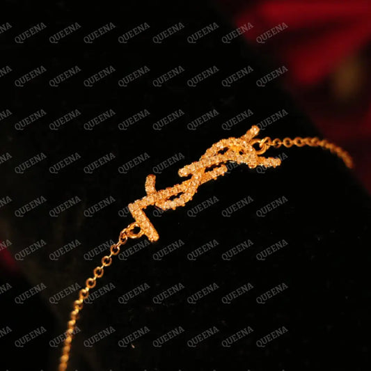 Sparkle YSL Bracelet Studded with Zircon Bracelet