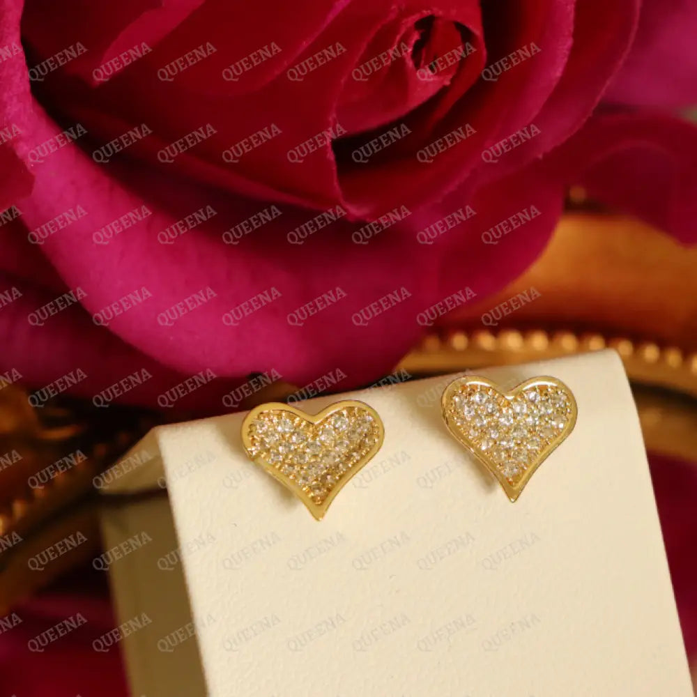 Sweat Heart Stud Earings Earrings