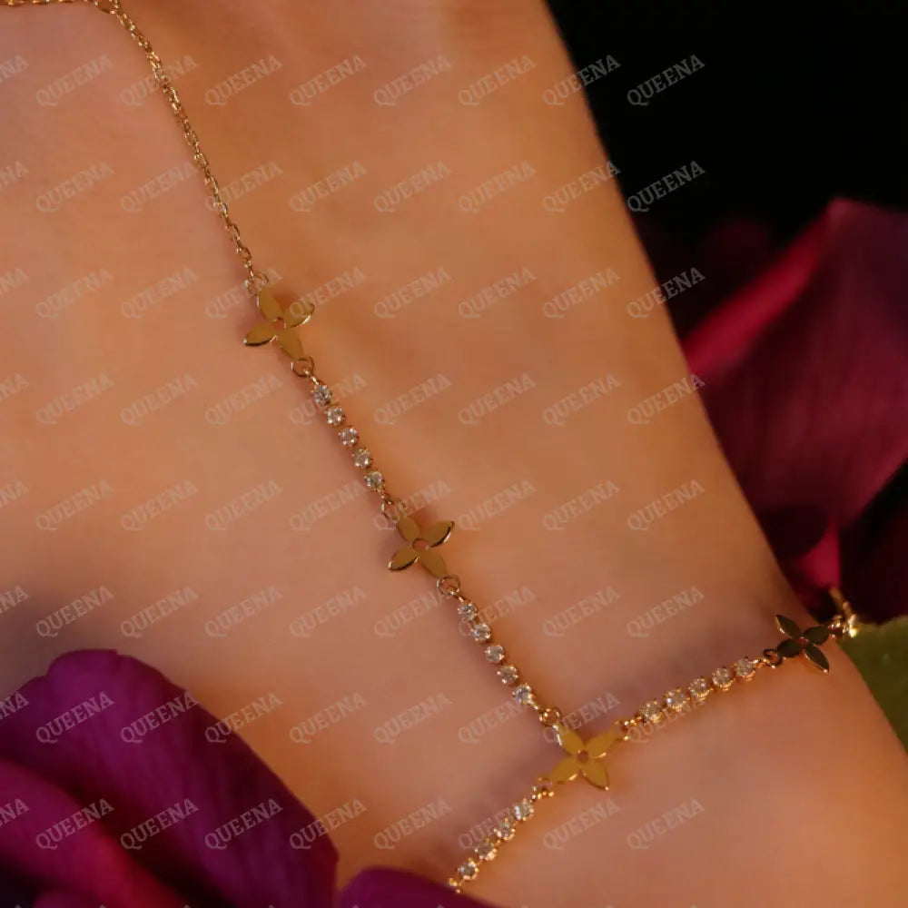 Tennis LV Flowers Hand Chain Bracelet Bracelet