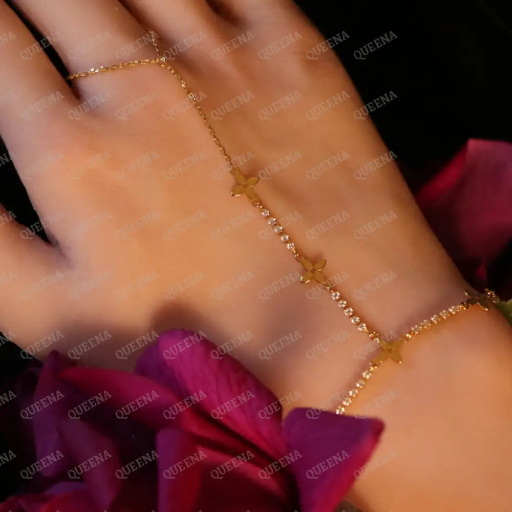 Tennis LV Flowers Hand Chain Bracelet Bracelet