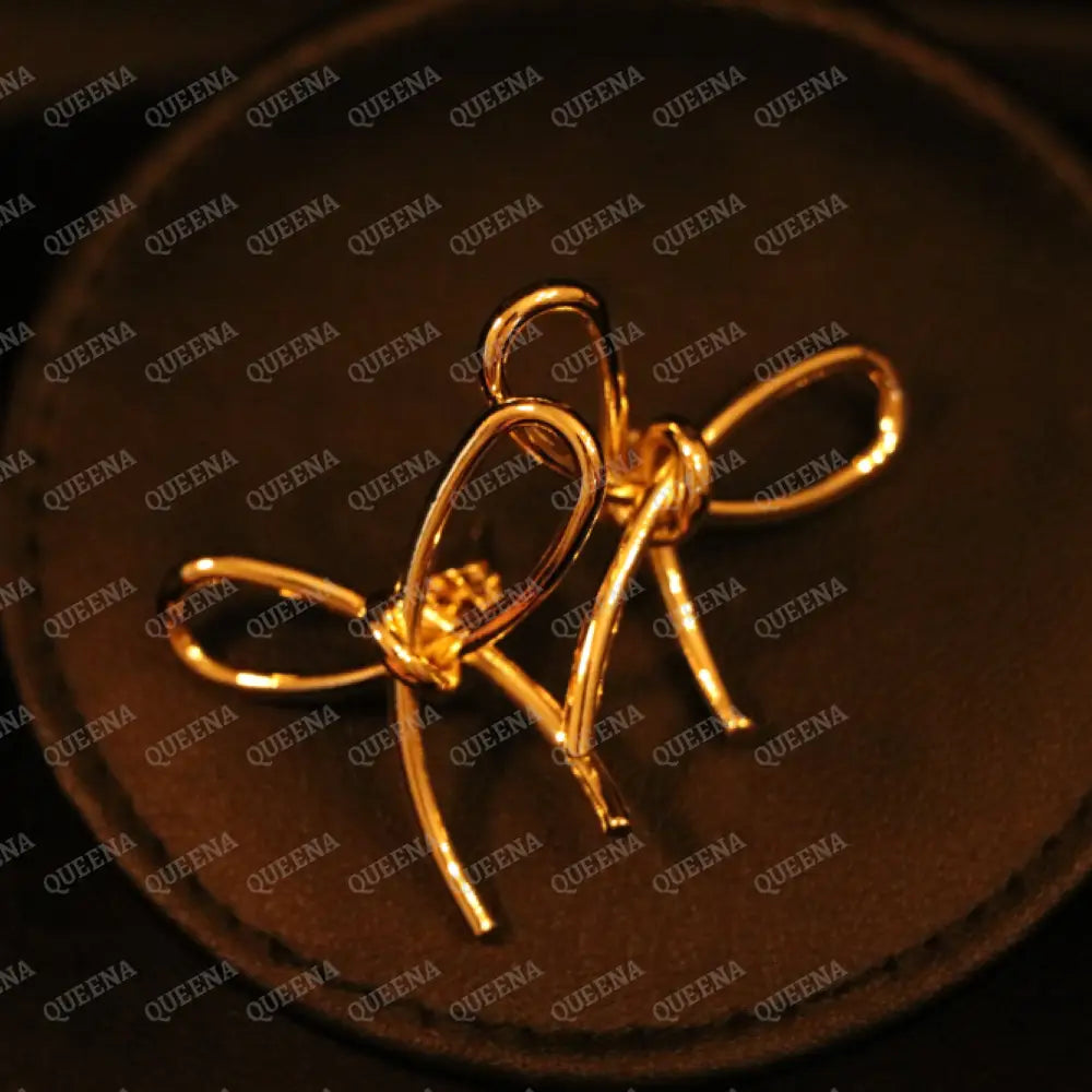 Trendy Bow Earrings earrings