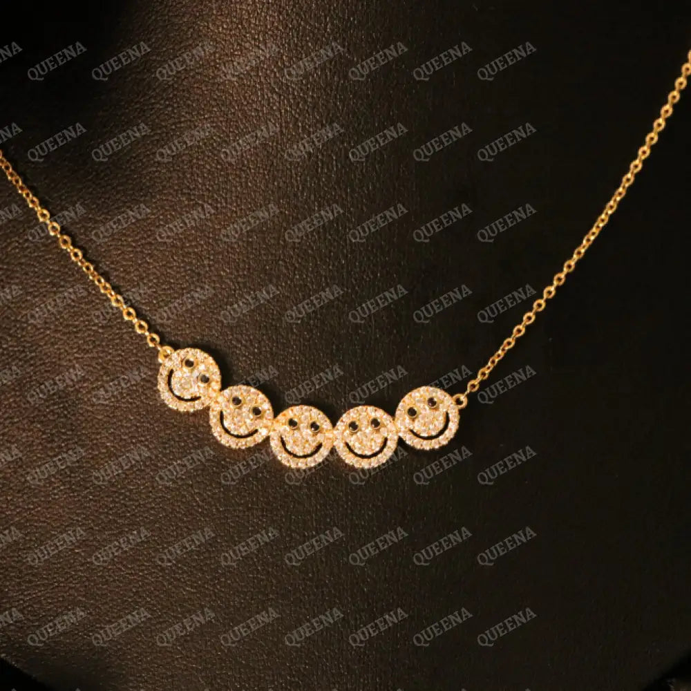 Trendy Cutie Smiley Necklace Necklaces