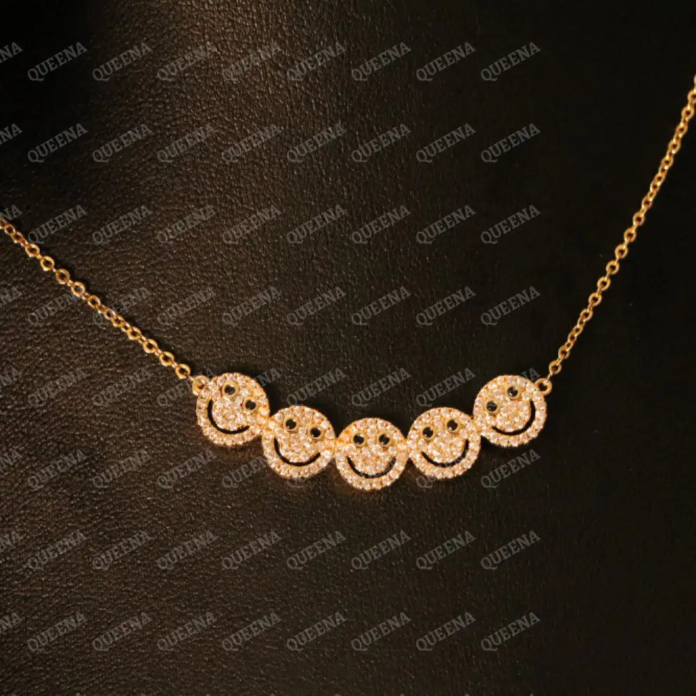Trendy Cutie Smiley Necklace Necklaces