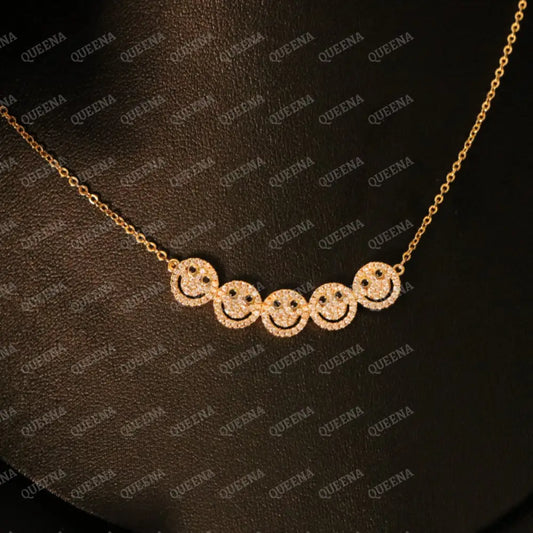 Trendy Cutie Smiley Necklace Necklaces