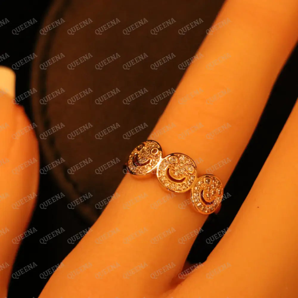 Trendy Cutie Smiley Ring Rings