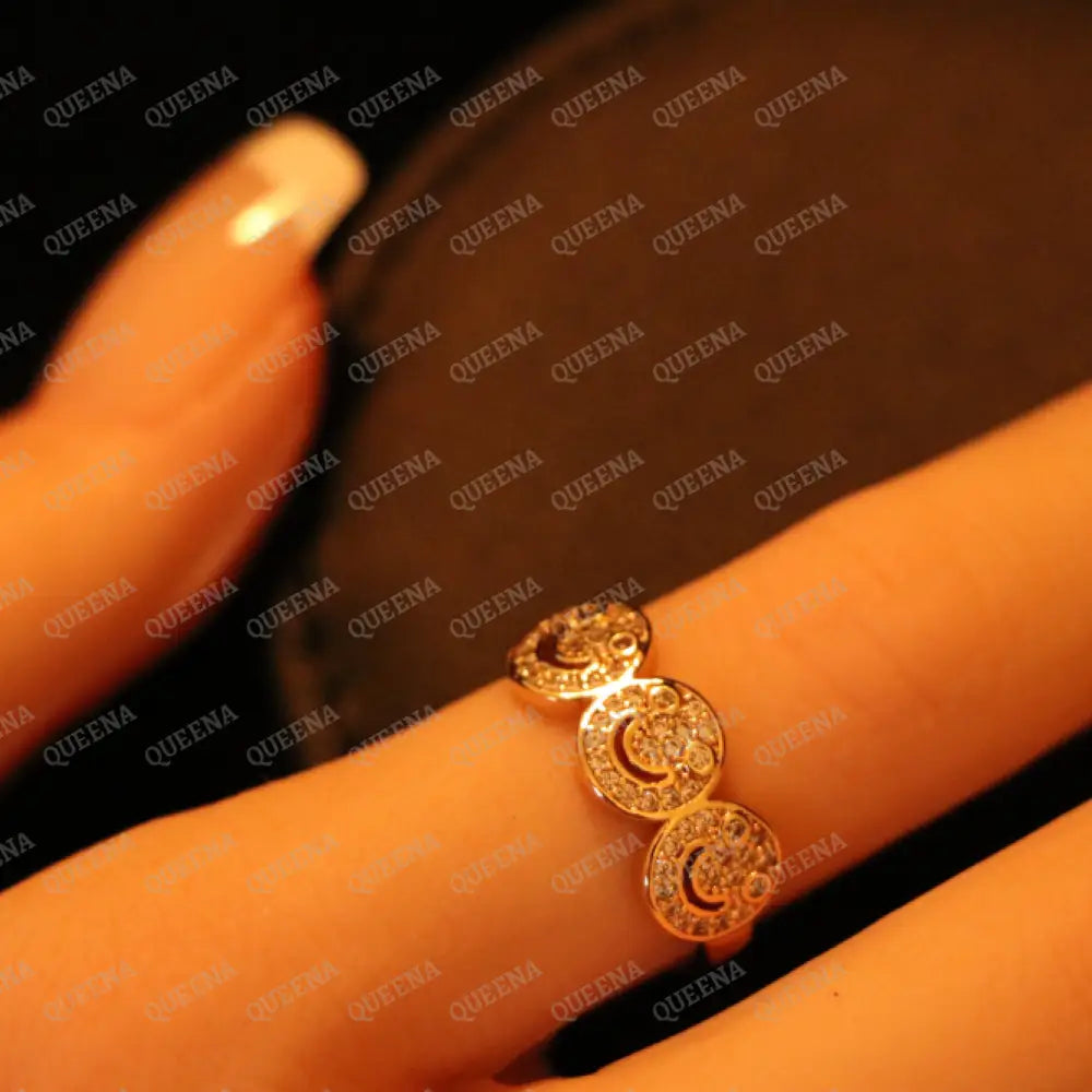 Trendy Cutie Smiley Ring Rings