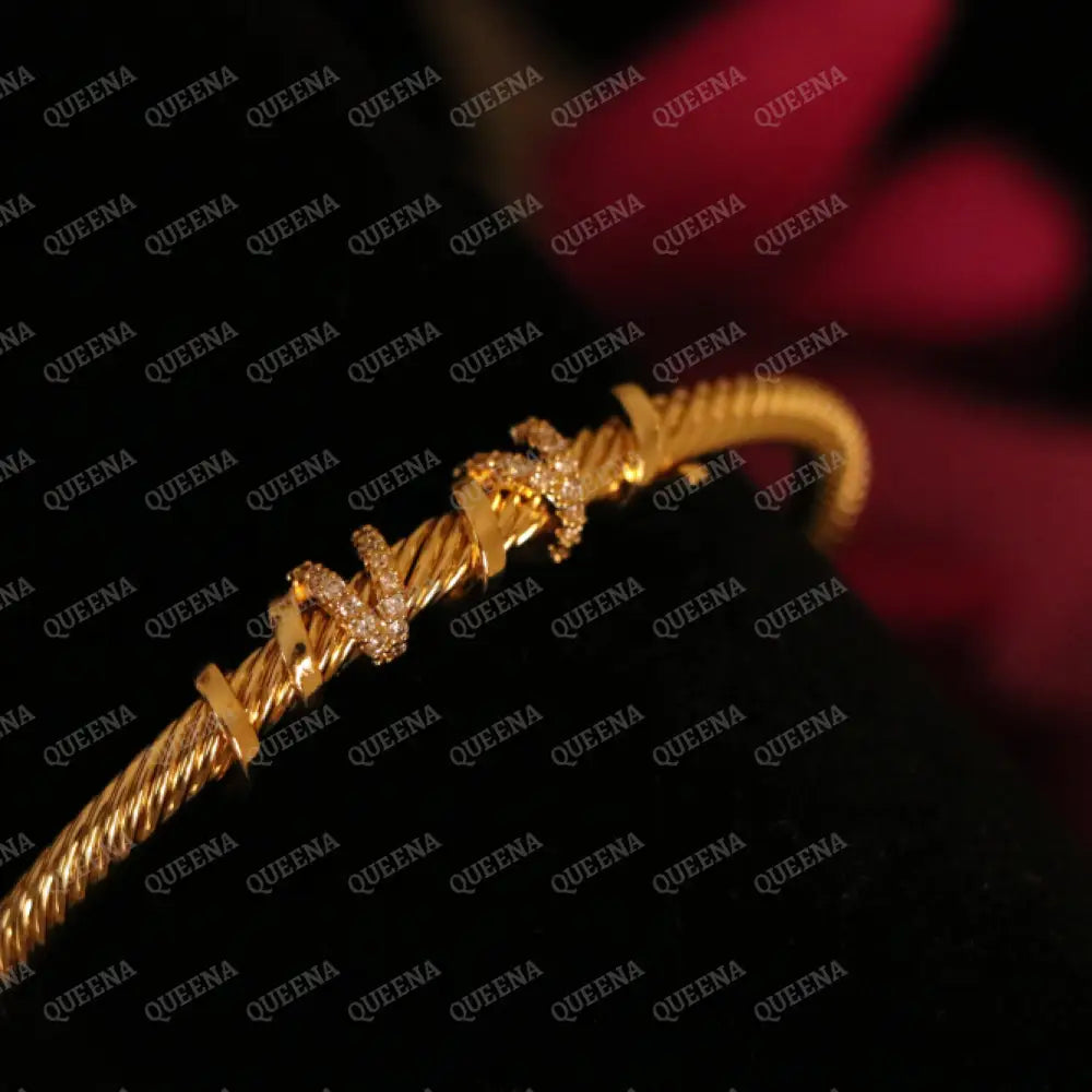 TRENDY Golden Dana Bangle Bracelet