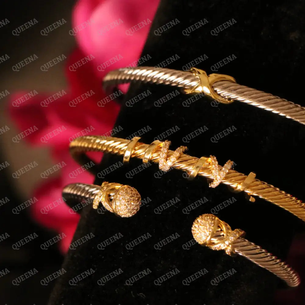 TRENDY Golden Dana Bangle Bracelet