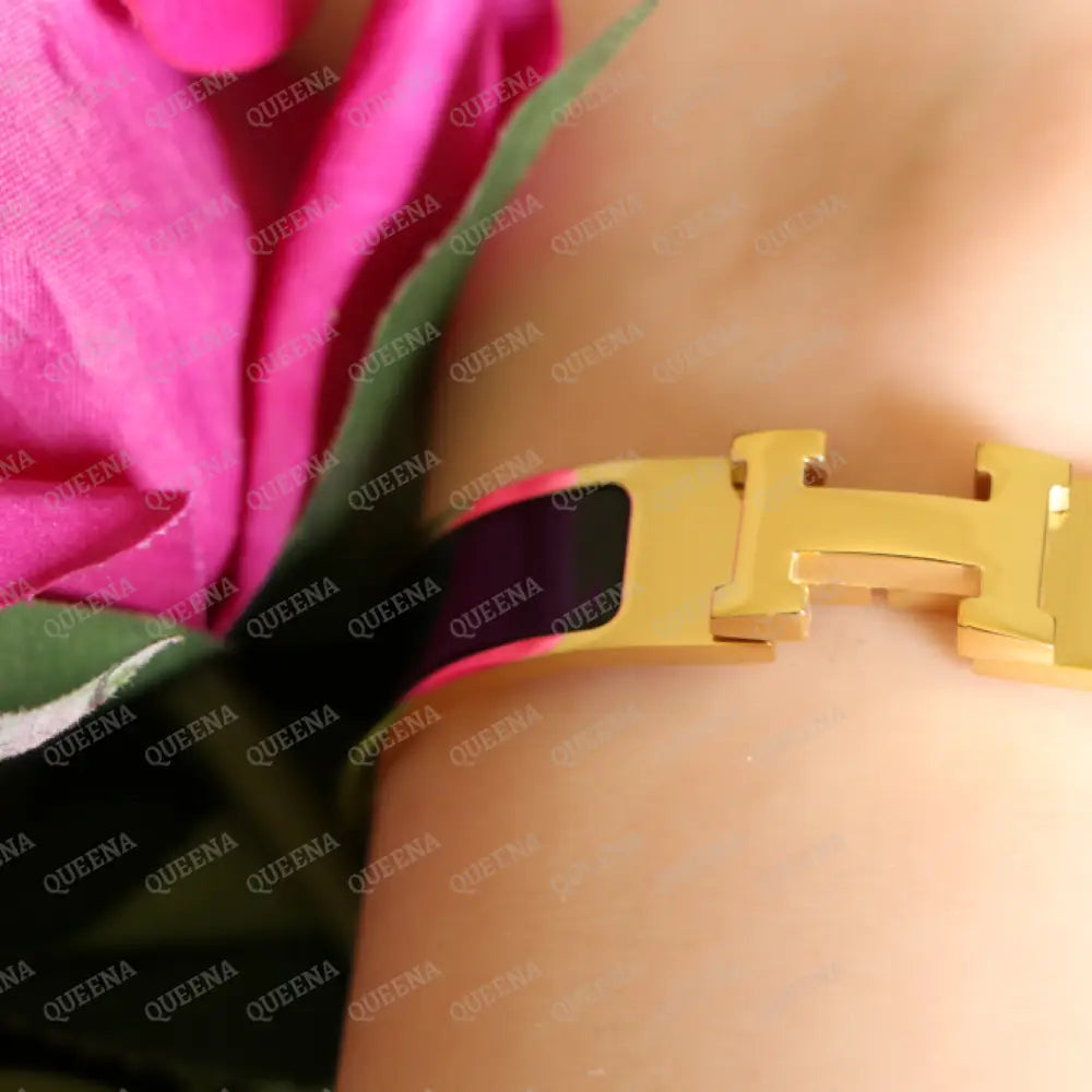 Trendy Hermez H Bangle Bracelet