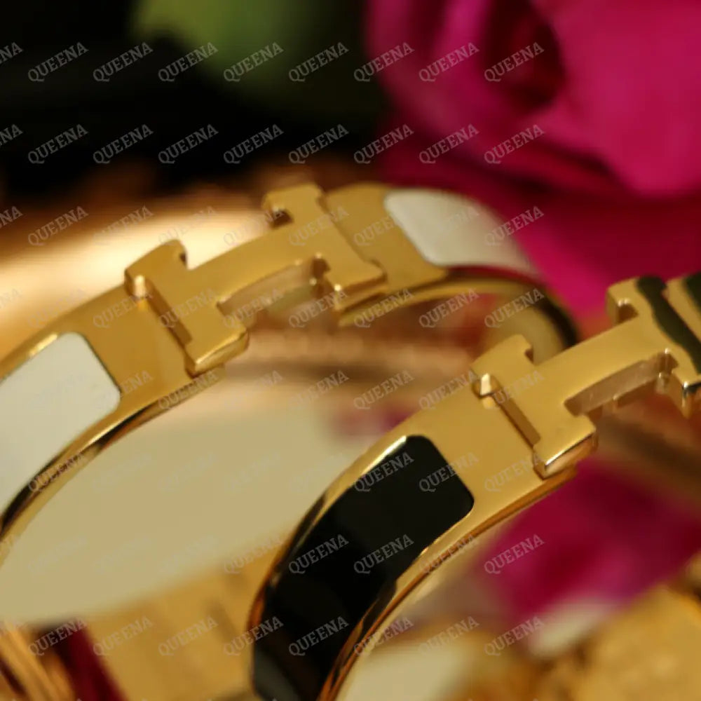 Trendy Hermez H Bangle Bracelet