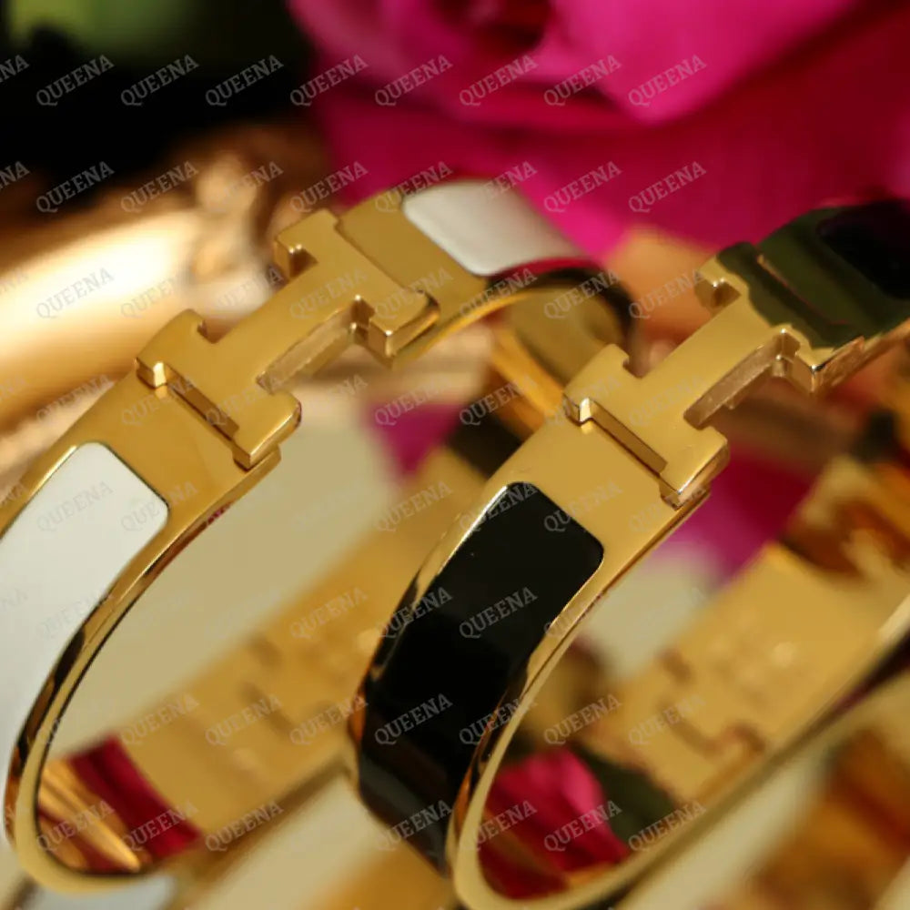 Trendy Hermez H Bangle Bracelet