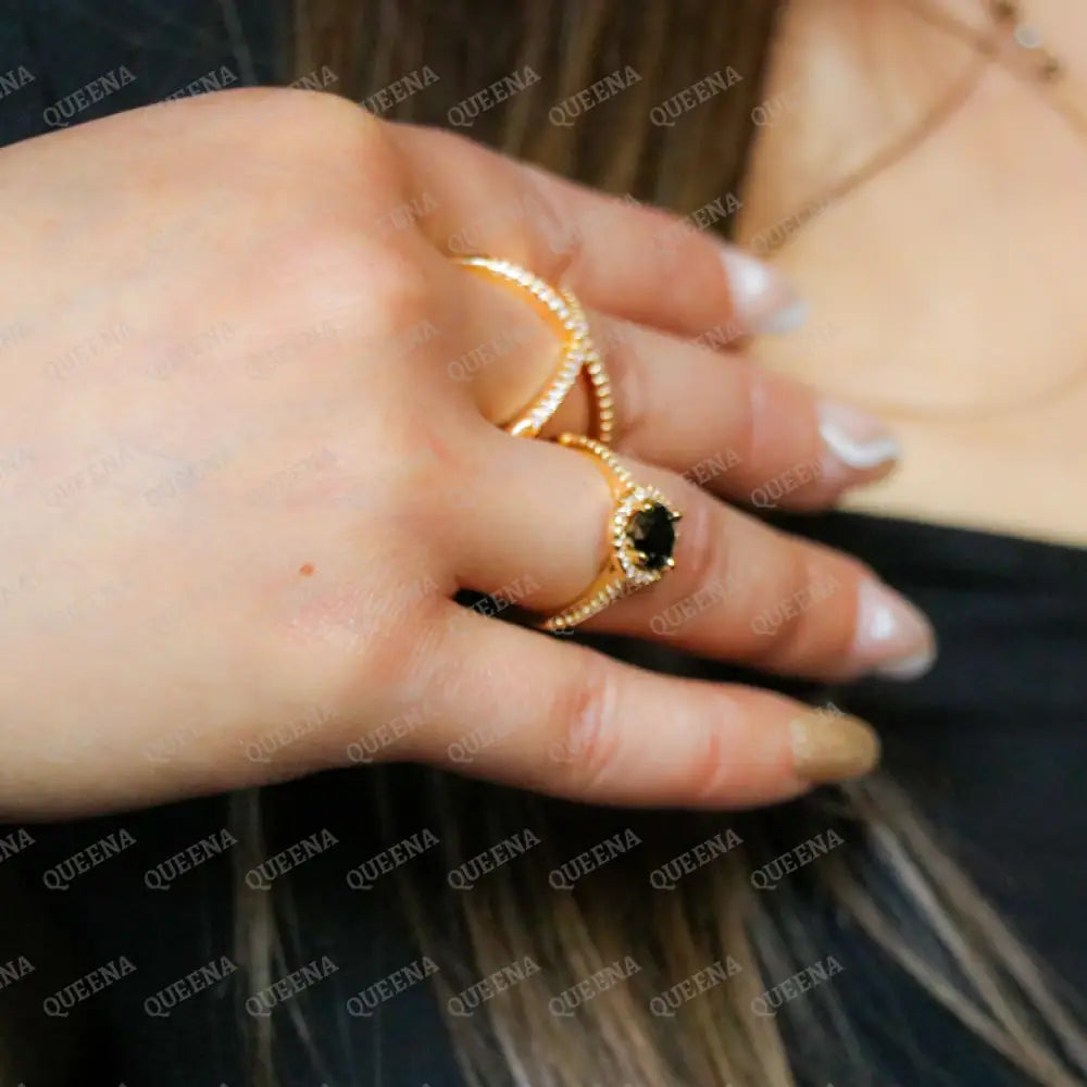 Trendy X Shape Zircon Open Free Size Ring - Adjustable Rings