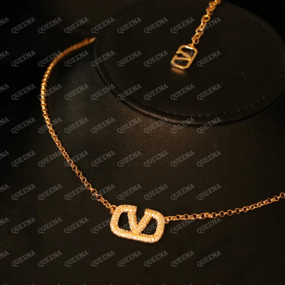 Valentina Choker Necklace Studded with Zircons Necklaces