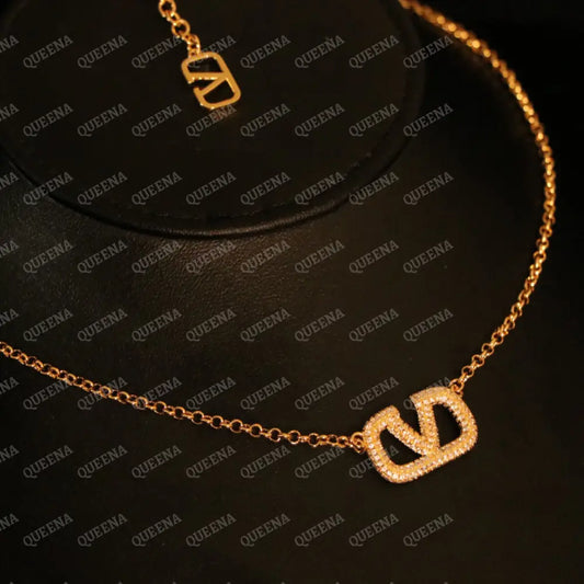 Valentina Choker Necklace Studded with Zircons Necklaces