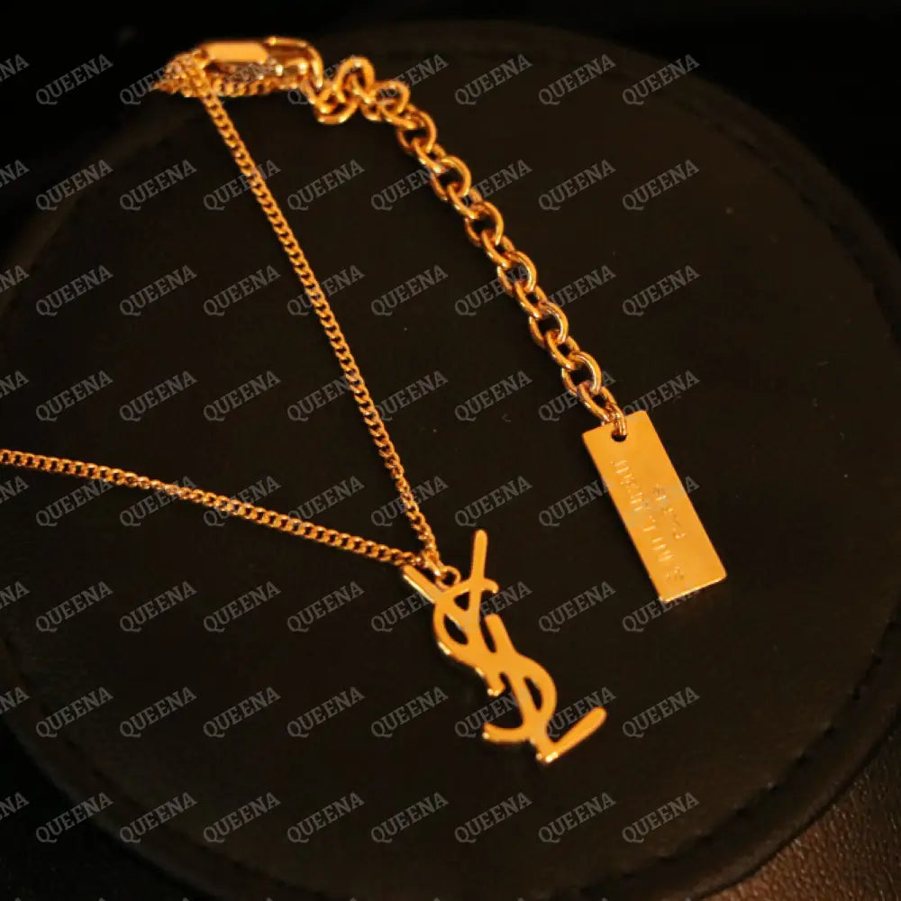 YSL Golden Necklace Necklaces